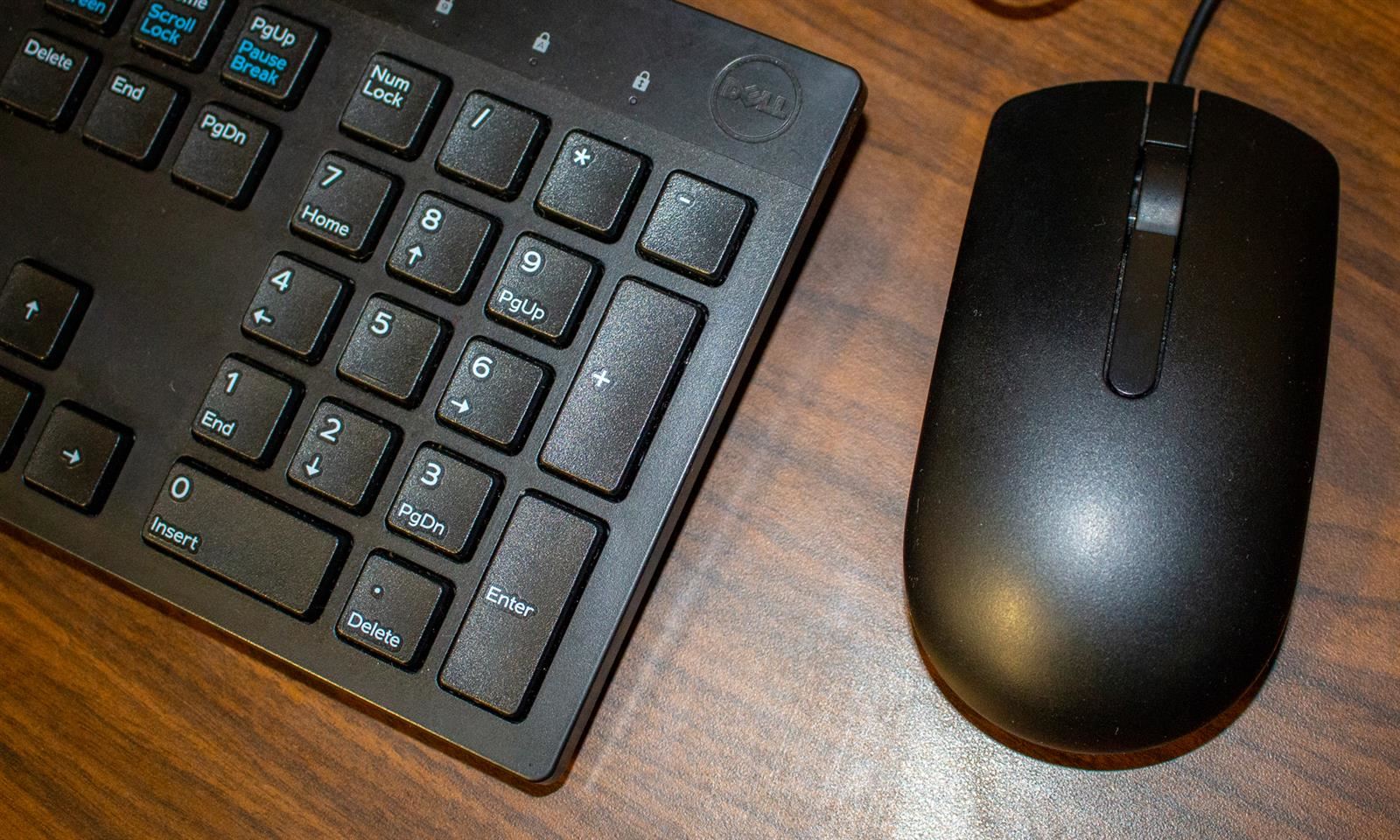 Computer keyboard and mouse